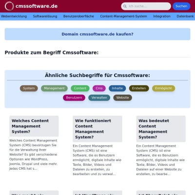 Screenshot cmssoftware.de