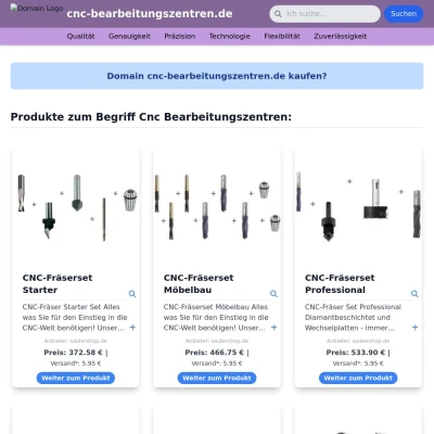 Screenshot cnc-bearbeitungszentren.de