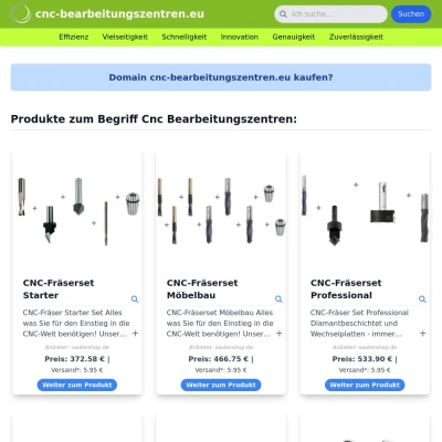 Screenshot cnc-bearbeitungszentren.eu