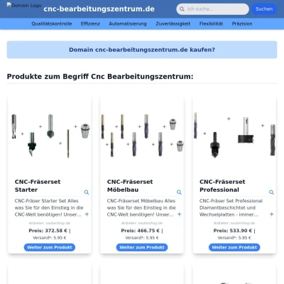 Screenshot cnc-bearbeitungszentrum.de