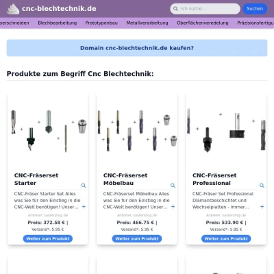 Screenshot cnc-blechtechnik.de