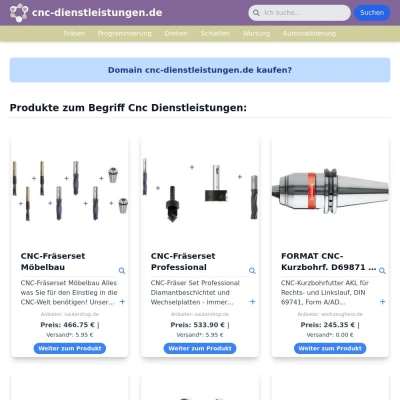 Screenshot cnc-dienstleistungen.de