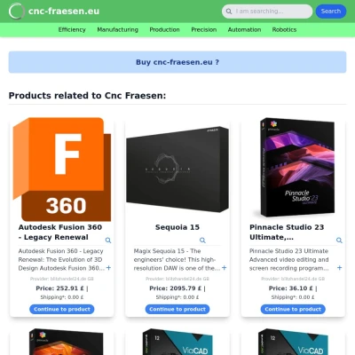 Screenshot cnc-fraesen.eu
