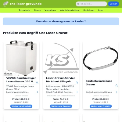 Screenshot cnc-laser-gravur.de