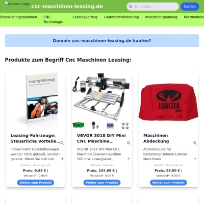 Screenshot cnc-maschinen-leasing.de