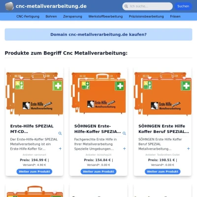 Screenshot cnc-metallverarbeitung.de