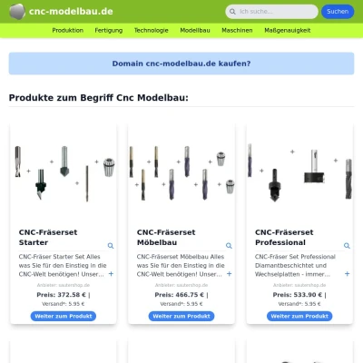 Screenshot cnc-modelbau.de