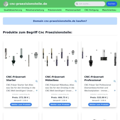 Screenshot cnc-praezisionsteile.de