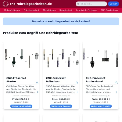 Screenshot cnc-rohrbiegearbeiten.de