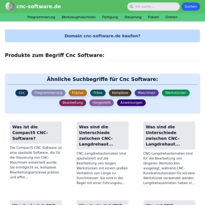 Screenshot cnc-software.de