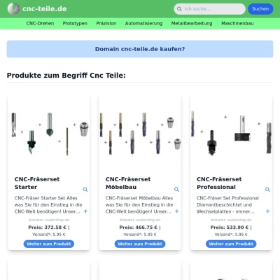 Screenshot cnc-teile.de