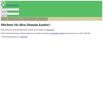 Screenshot cncdrehautomat.de