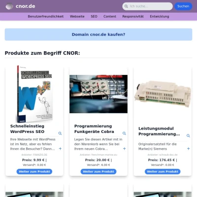 Screenshot cnor.de