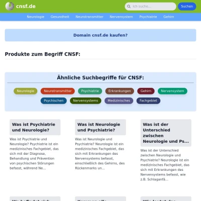 Screenshot cnsf.de