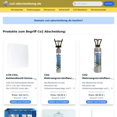 Screenshot co2-abscheidung.de