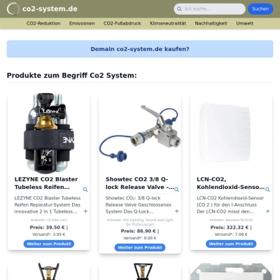 Screenshot co2-system.de