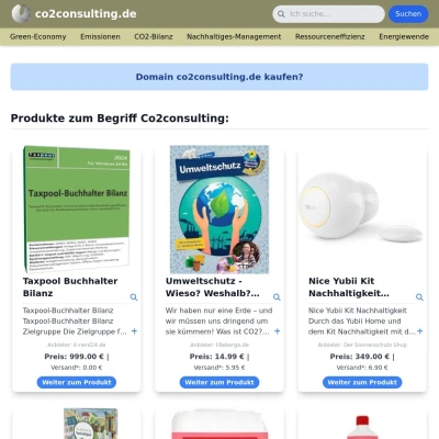 Screenshot co2consulting.de