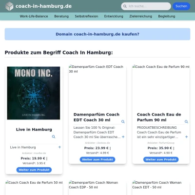 Screenshot coach-in-hamburg.de