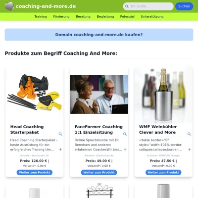 Screenshot coaching-and-more.de