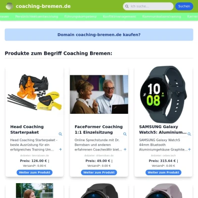 Screenshot coaching-bremen.de