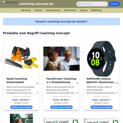 Screenshot coaching-concept.de