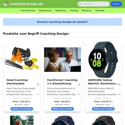 Screenshot coaching-design.de