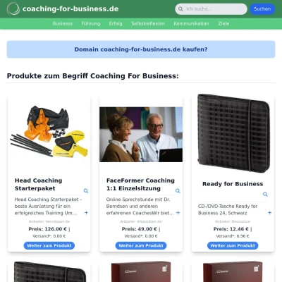 Screenshot coaching-for-business.de