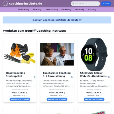 Screenshot coaching-institute.de