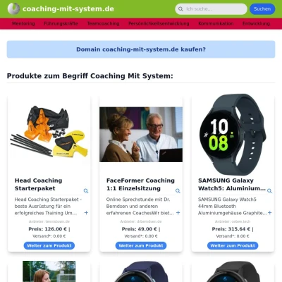 Screenshot coaching-mit-system.de