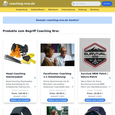 Screenshot coaching-nrw.de