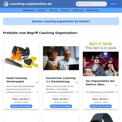 Screenshot coaching-organisation.de
