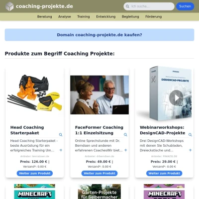 Screenshot coaching-projekte.de