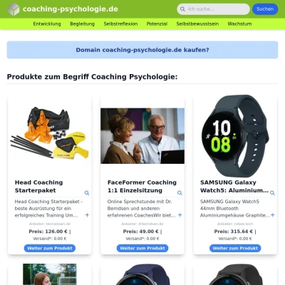 Screenshot coaching-psychologie.de