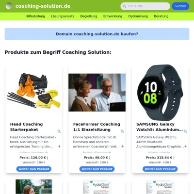 Screenshot coaching-solution.de