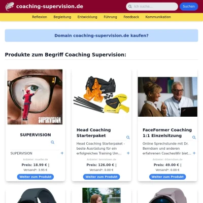 Screenshot coaching-supervision.de