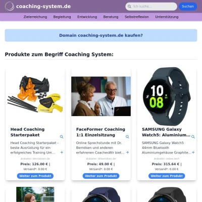 Screenshot coaching-system.de