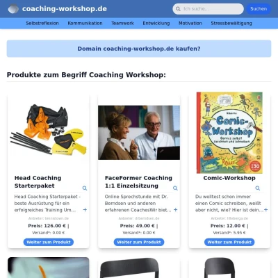 Screenshot coaching-workshop.de