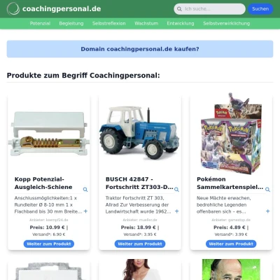 Screenshot coachingpersonal.de