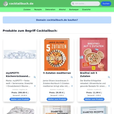 Screenshot cocktailbuch.de