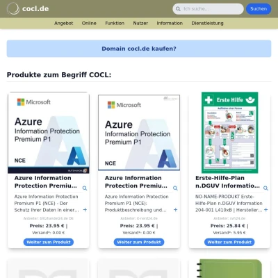 Screenshot cocl.de
