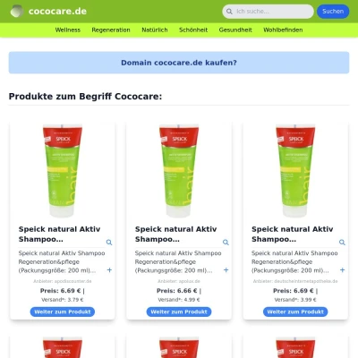 Screenshot cococare.de