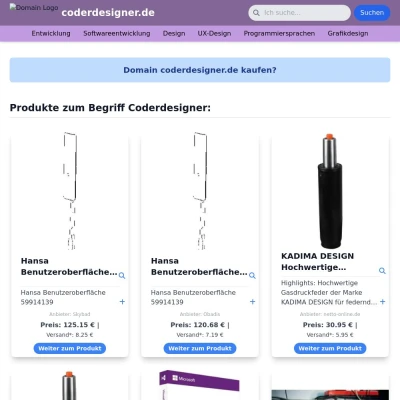 Screenshot coderdesigner.de
