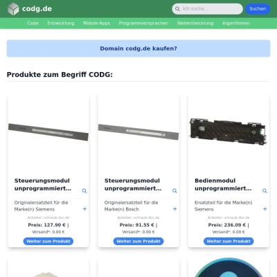 Screenshot codg.de