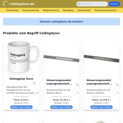 Screenshot coding4you.de