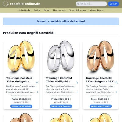 Screenshot coesfeld-online.de