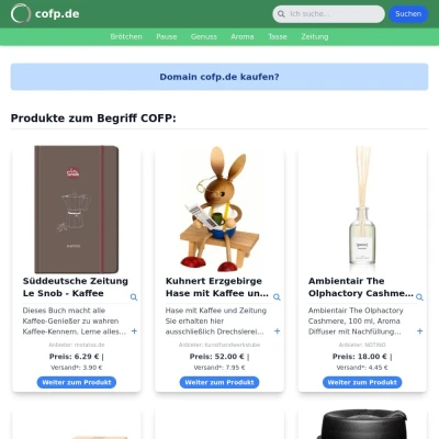 Screenshot cofp.de