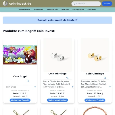 Screenshot coin-invest.de