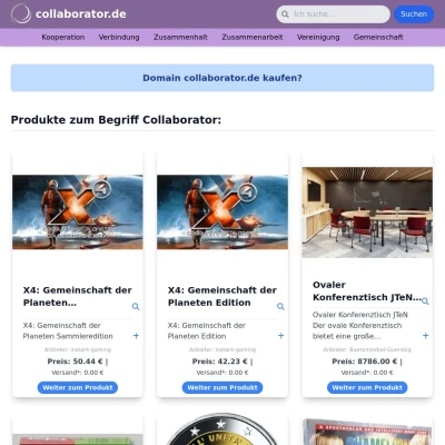 Screenshot collaborator.de
