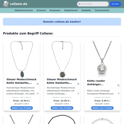 Screenshot collane.de