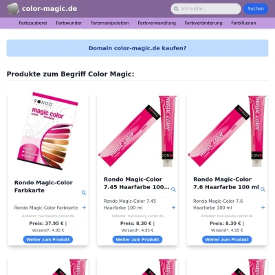 Screenshot color-magic.de
